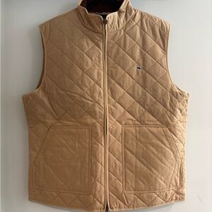 Vineyard Vines Men's Tan Quilted Vest